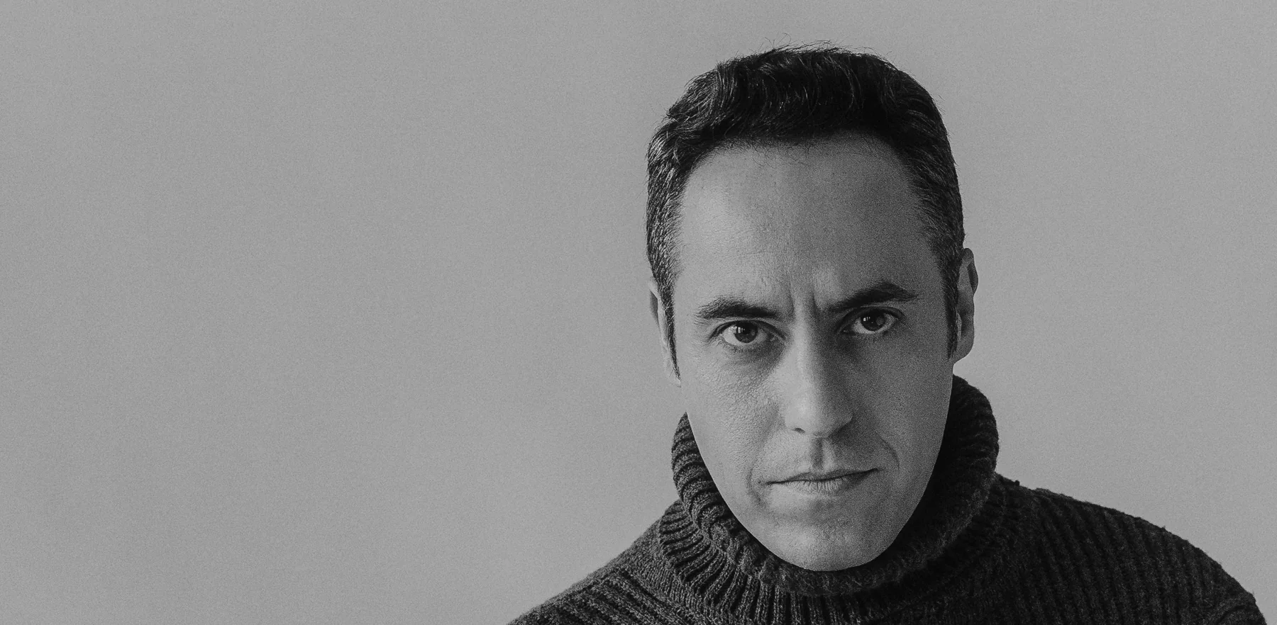 Tom Salta, black-and-white portrait